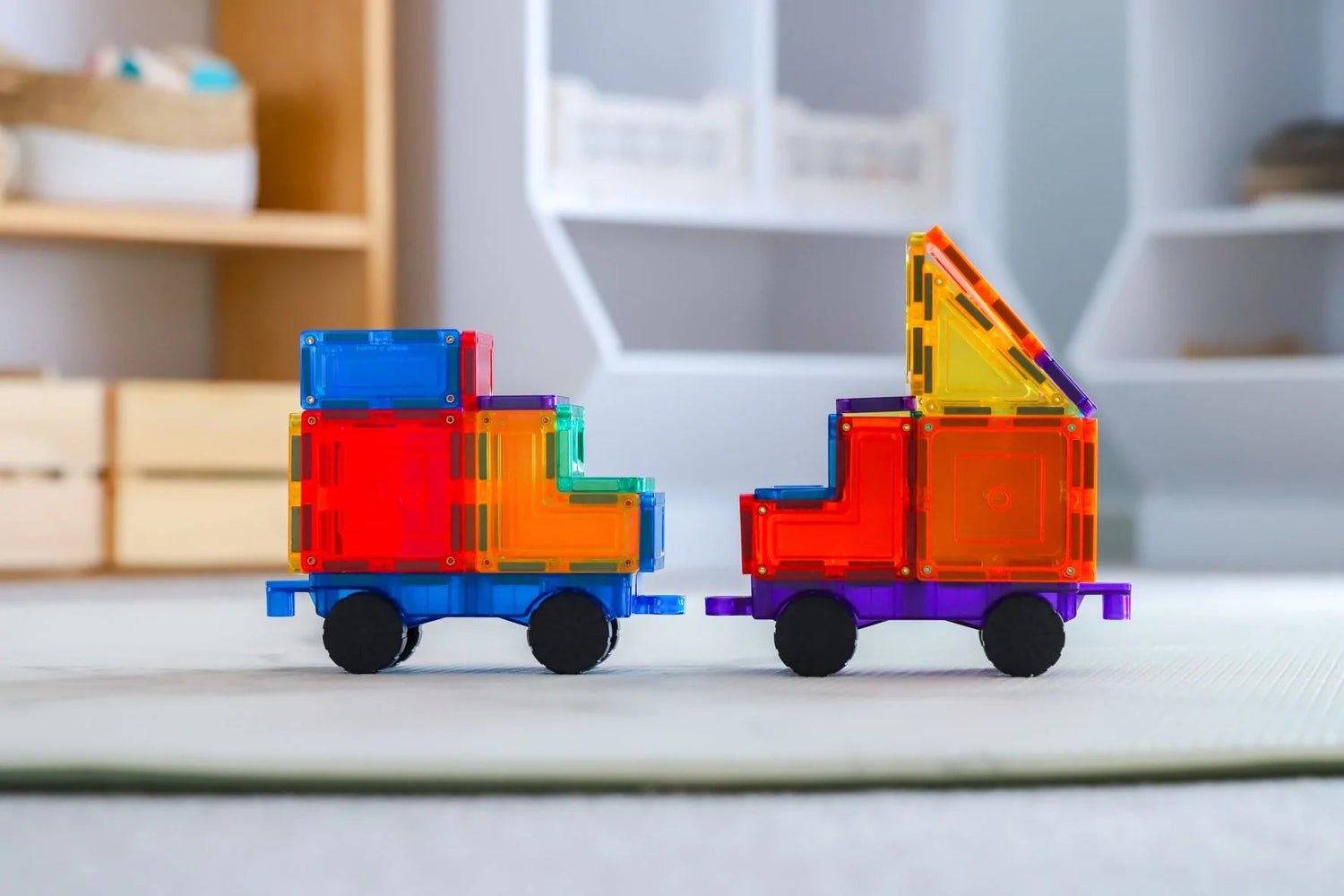LEARN & GROW MAGNETIC TILES - CAR PACK 28 PIECE (NEW DESIGN) by LEARN & GROW TOYS - The Playful Collective