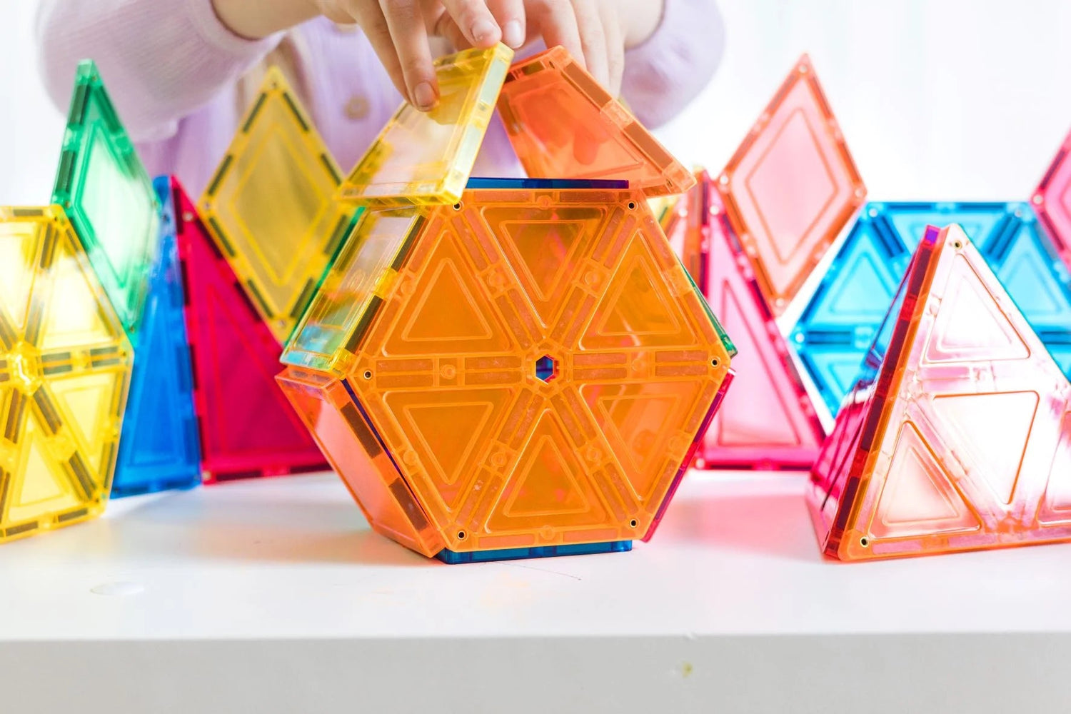 LEARN & GROW MAGNETIC TILES - GEOMETRY PACK (36 PIECE) *PRE-ORDER* by LEARN & GROW TOYS - The Playful Collective
