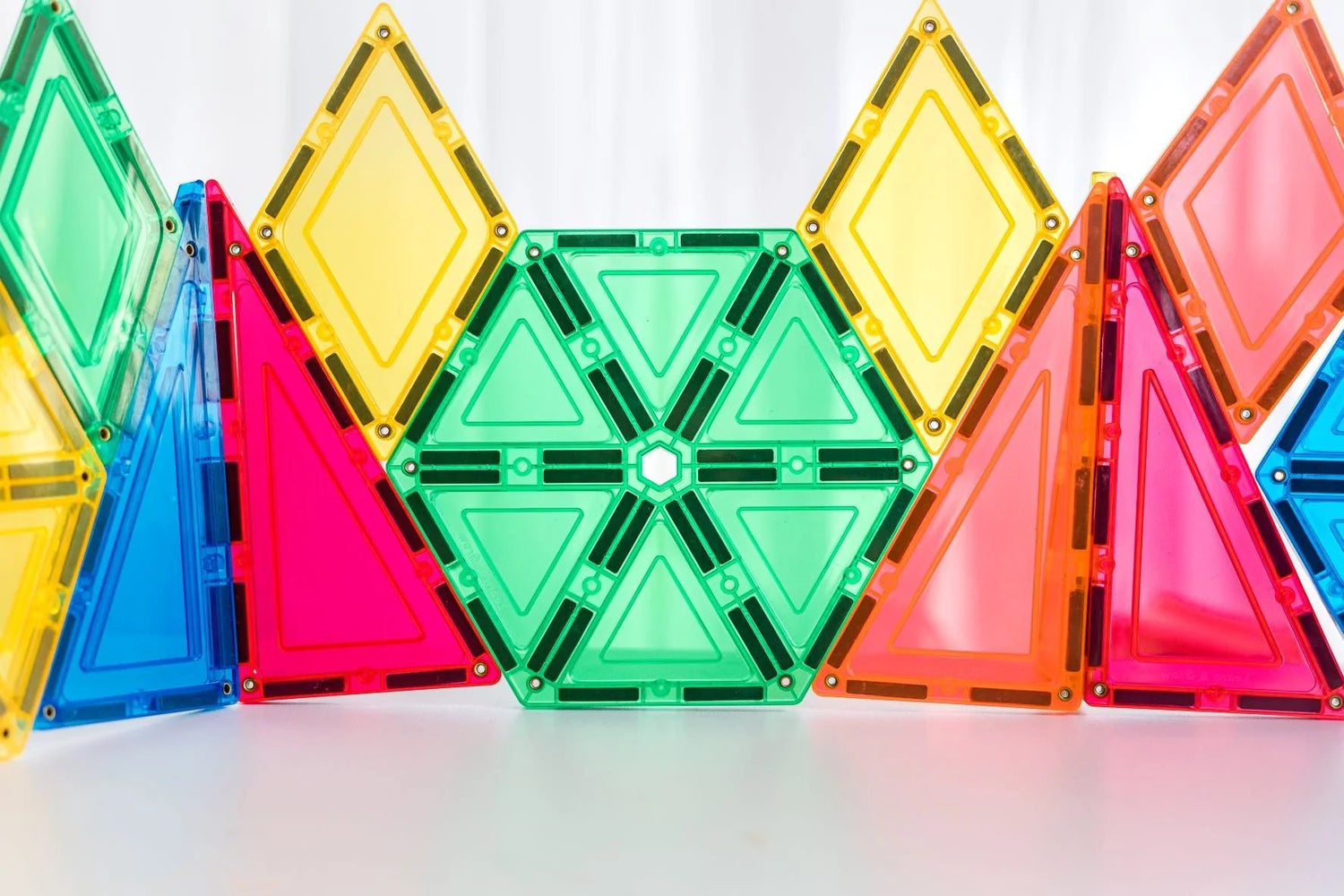 LEARN & GROW MAGNETIC TILES - GEOMETRY PACK (36 PIECE) *PRE-ORDER* by LEARN & GROW TOYS - The Playful Collective