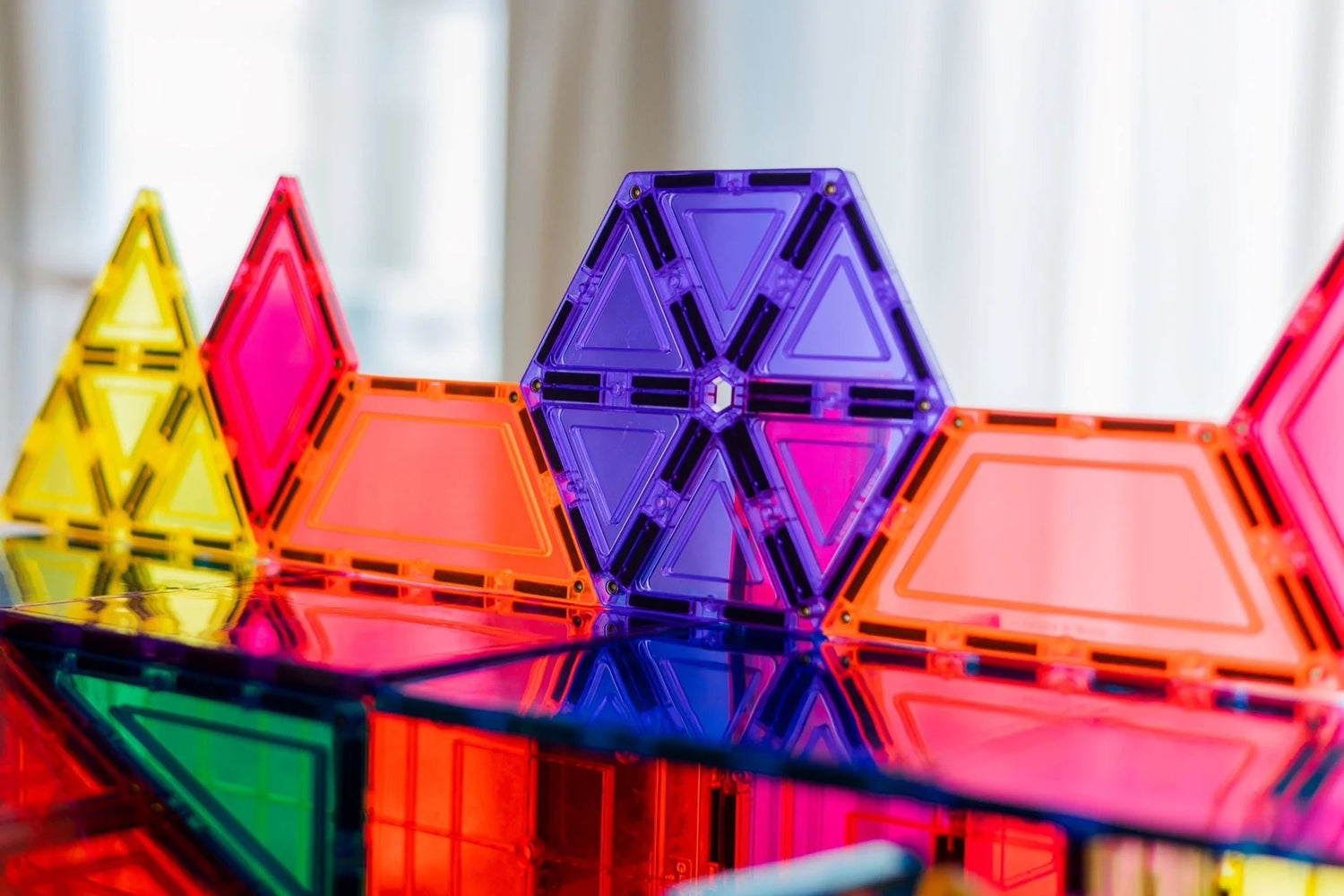 LEARN & GROW MAGNETIC TILES - GEOMETRY PACK (36 PIECE) *PRE-ORDER* by LEARN & GROW TOYS - The Playful Collective