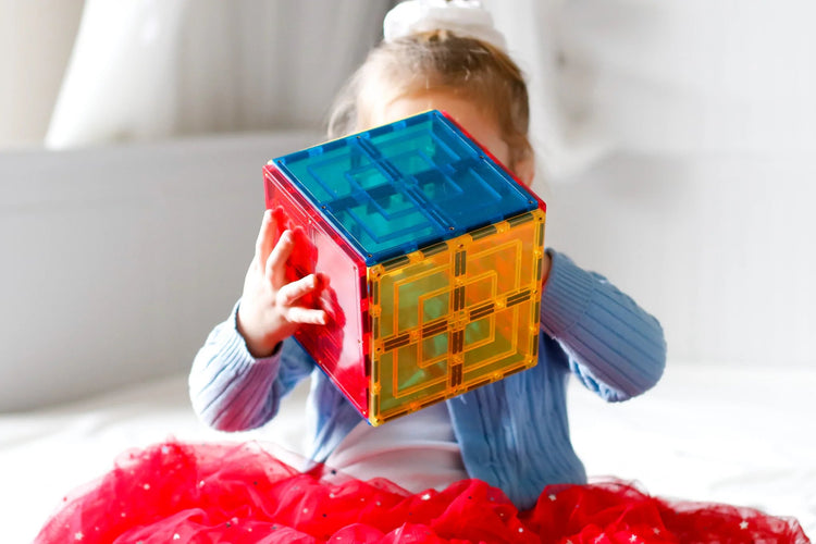 LEARN & GROW MAGNETIC TILES - LARGE SQUARE 8 PIECE PACK (NEW DESIGN) by LEARN & GROW TOYS - The Playful Collective