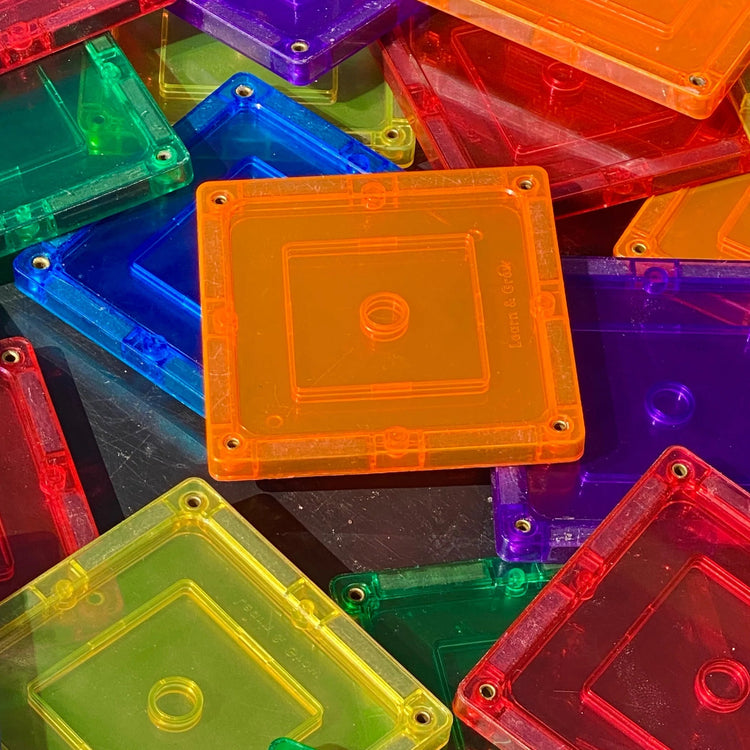 LEARN & GROW MAGNETIC TILES - SMALL SQUARE PACK (36 PIECE) *PRE-ORDER* by LEARN & GROW TOYS - The Playful Collective