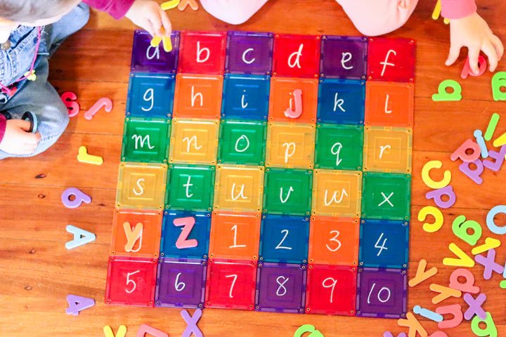 LEARN & GROW MAGNETIC TILES - SMALL SQUARE PACK (36 PIECE) *PRE-ORDER* by LEARN & GROW TOYS - The Playful Collective