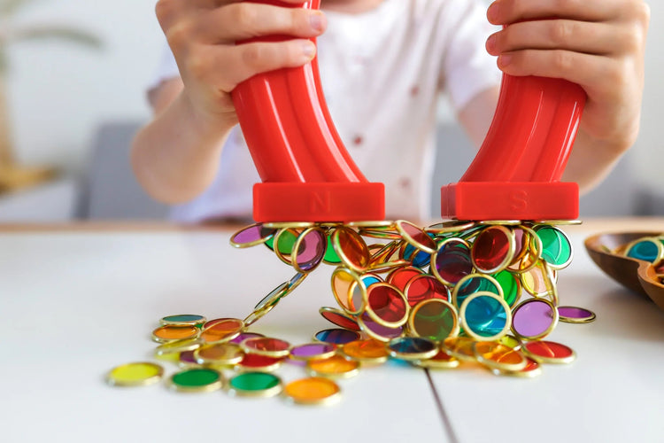 LEARN & GROW METAL RIMMED COUNTING CHIPS by LEARN & GROW TOYS - The Playful Collective