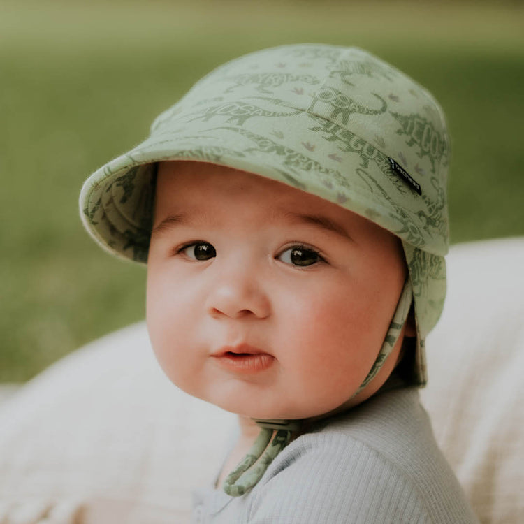LEGIONNAIRE FLAP HAT - PREHISTORIC 0-3 mths / 37cm / XXS by BEDHEAD HATS - The Playful Collective