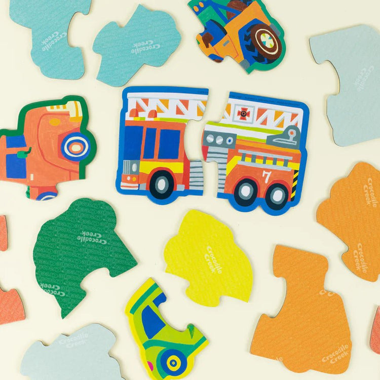 LET'S BEGIN 2 PC PUZZLE - VEHICLES by CROCODILE CREEK - The Playful Collective