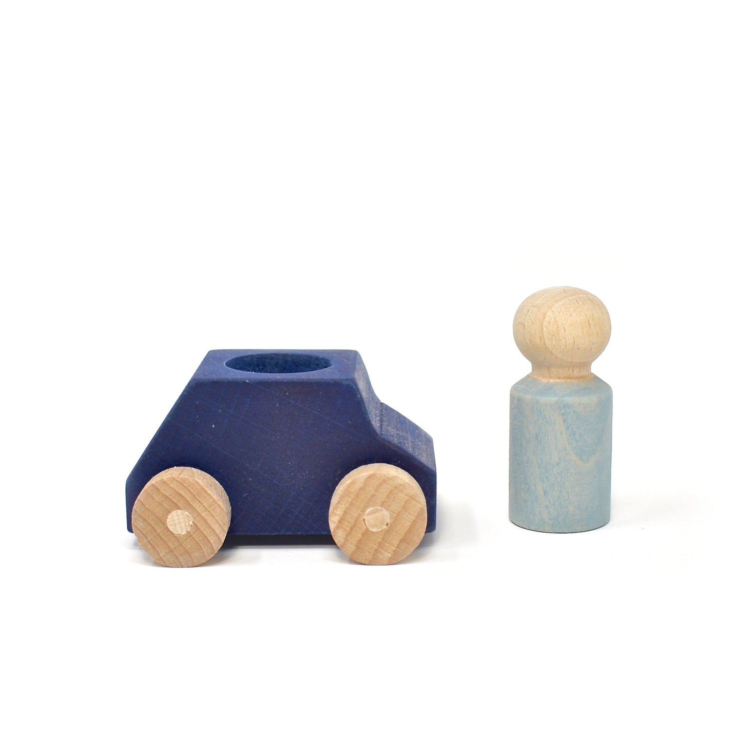LUBULONA CAR Blue with Grey Figure by LUBULONA - The Playful Collective