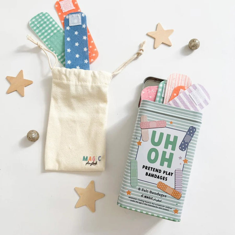 MAGIC PLAYBOOK | PRETEND PLAY BANDAGES & BANDAID TIN by MAGIC PLAYBOOK - The Playful Collective