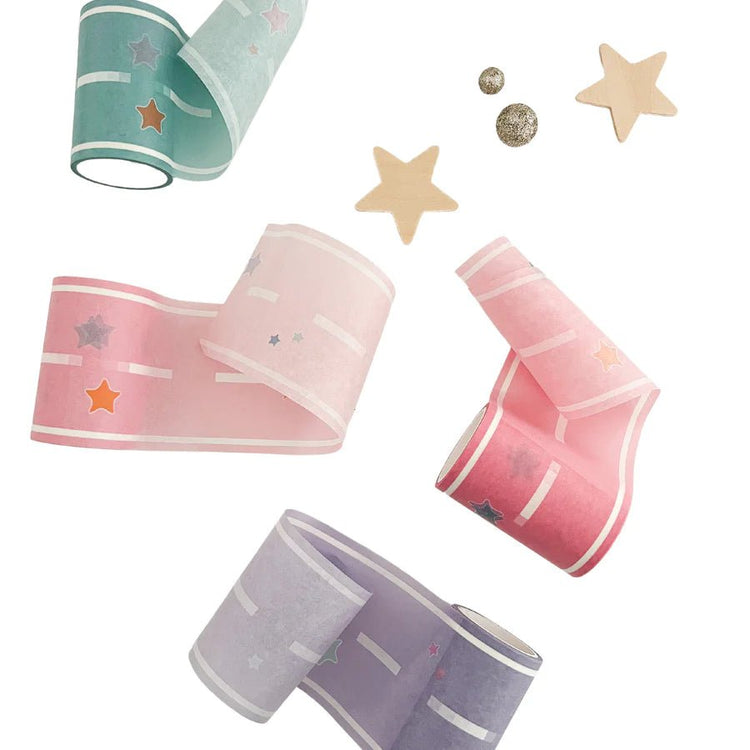 MAGIC PLAYBOOK | PRETEND PLAY PASTEL COLOURED ROAD TAPE (SET OF 4) by MAGIC PLAYBOOK - The Playful Collective