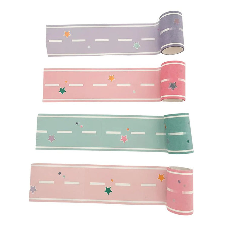 MAGIC PLAYBOOK | PRETEND PLAY PASTEL COLOURED ROAD TAPE (SET OF 4) by MAGIC PLAYBOOK - The Playful Collective