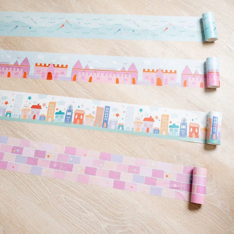 MAGIC PLAYBOOK | PRETEND PLAY PINK BRICK SCENE TAPE by MAGIC PLAYBOOK - The Playful Collective