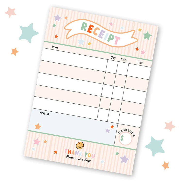 MAGIC PLAYBOOK | PRETEND PLAY RECEIPT NOTEPAD by MAGIC PLAYBOOK - The Playful Collective