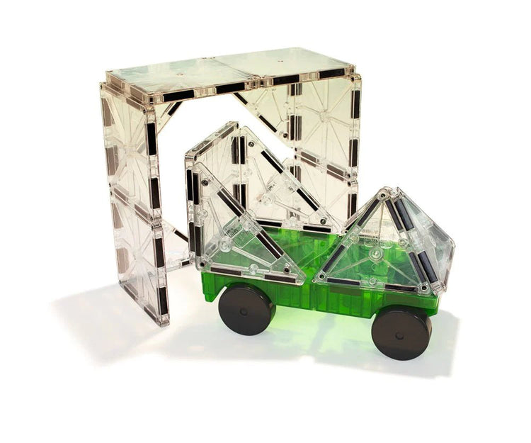 MAGNA-TILES | CARS 2 PIECE EXPANSION SET - GREEN & YELLOW *COMING SOON* by MAGNA-TILES - The Playful Collective