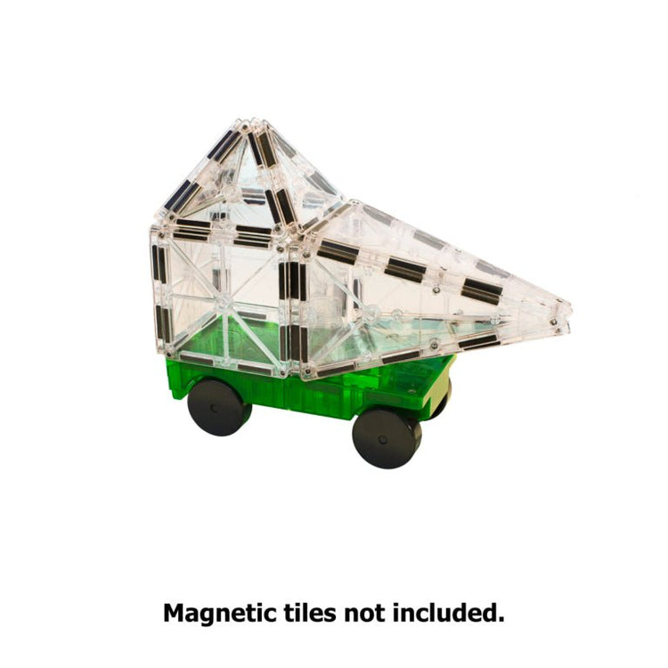 MAGNA-TILES | CARS 2 PIECE EXPANSION SET - GREEN & YELLOW *COMING SOON* by MAGNA-TILES - The Playful Collective