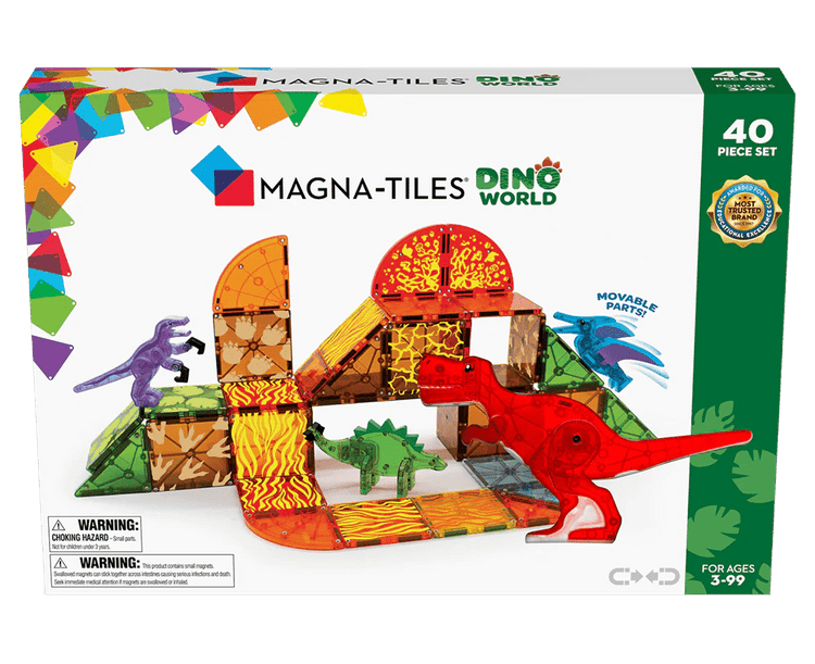 MAGNA-TILES | DINO WORLD - 40 PIECE SET *COMING SOON* by MAGNA-TILES - The Playful Collective