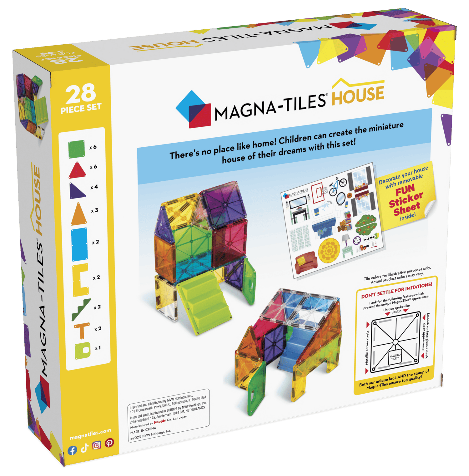 MAGNA-TILES | HOUSE - 28 PIECE SET by MAGNA-TILES - The Playful Collective