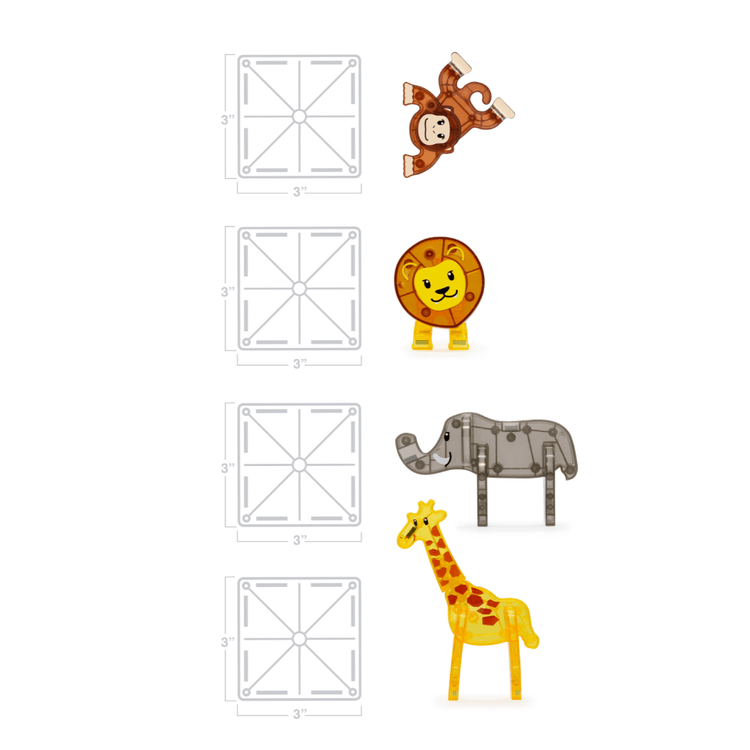 MAGNA-TILES | SAFARI ANIMALS - 25 PIECE SET by MAGNA-TILES - The Playful Collective