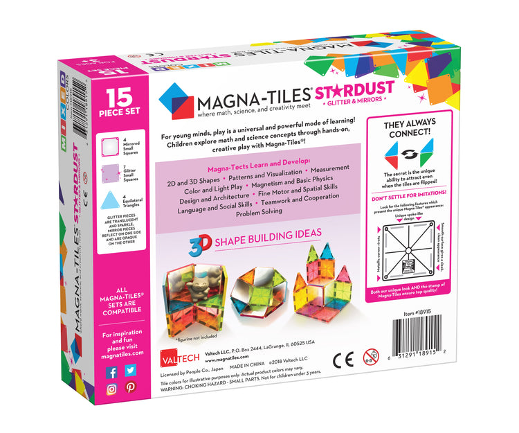 MAGNA-TILES | STARDUST - 15 PIECE SET by MAGNA-TILES - The Playful Collective