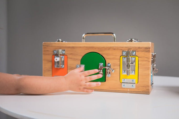 MAMAGENIUS | ORIGINAL LOCK ACTIVITY BOX by MAMAGENIUS - The Playful Collective