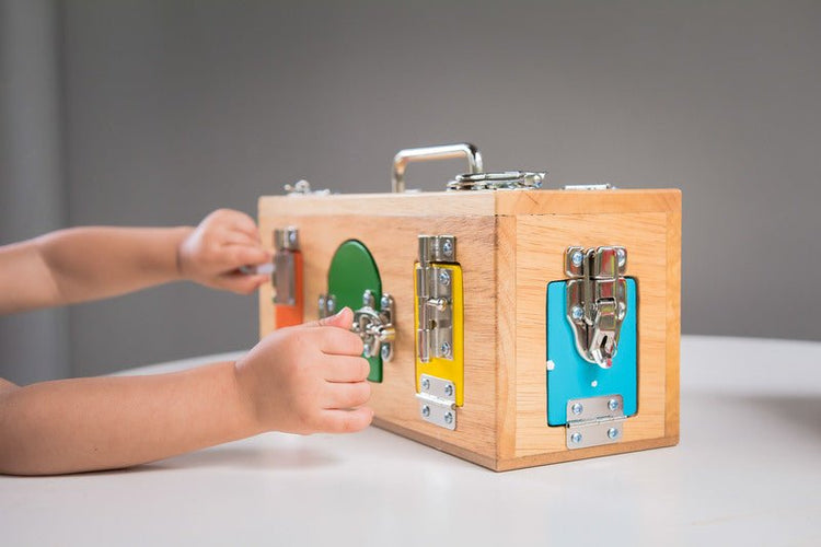 MAMAGENIUS | ORIGINAL LOCK ACTIVITY BOX by MAMAGENIUS - The Playful Collective