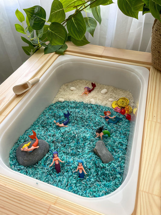 MERMAID MAGIC SMALL WORLD SENSORY KIT Include Container by THE PLAYFUL COLLECTIVE - The Playful Collective