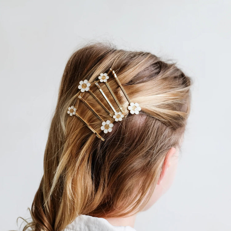 MIMI & LULA | DAISY ENAMEL KIRBY GRIPS - PRAIRIE GIRL *PRE-ORDER* by MIMI & LULA - The Playful Collective