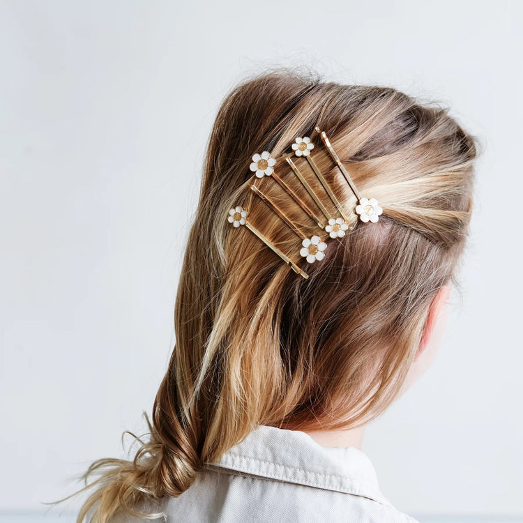 MIMI & LULA | DAISY ENAMEL KIRBY GRIPS - PRAIRIE GIRL *PRE-ORDER* by MIMI & LULA - The Playful Collective