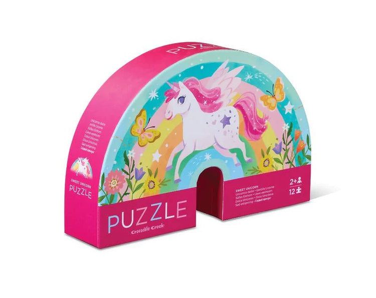 MINI PUZZLE 12 PC - SWEET UNICORN by CROCODILE CREEK - The Playful Collective