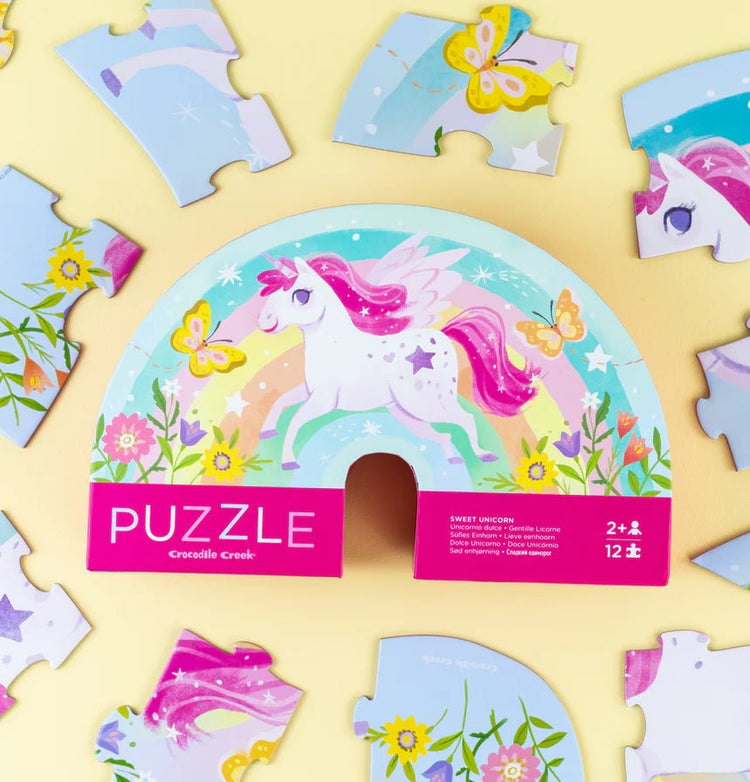 MINI PUZZLE 12 PC - SWEET UNICORN by CROCODILE CREEK - The Playful Collective