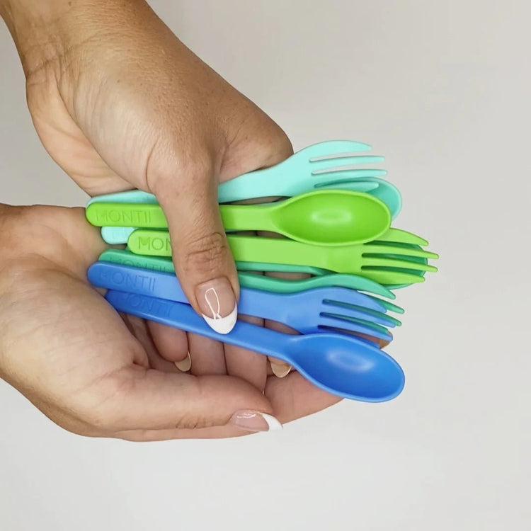 MONTIICO OUT & ABOUT CUTLERY SET Strawberry by MONTIICO - The Playful Collective