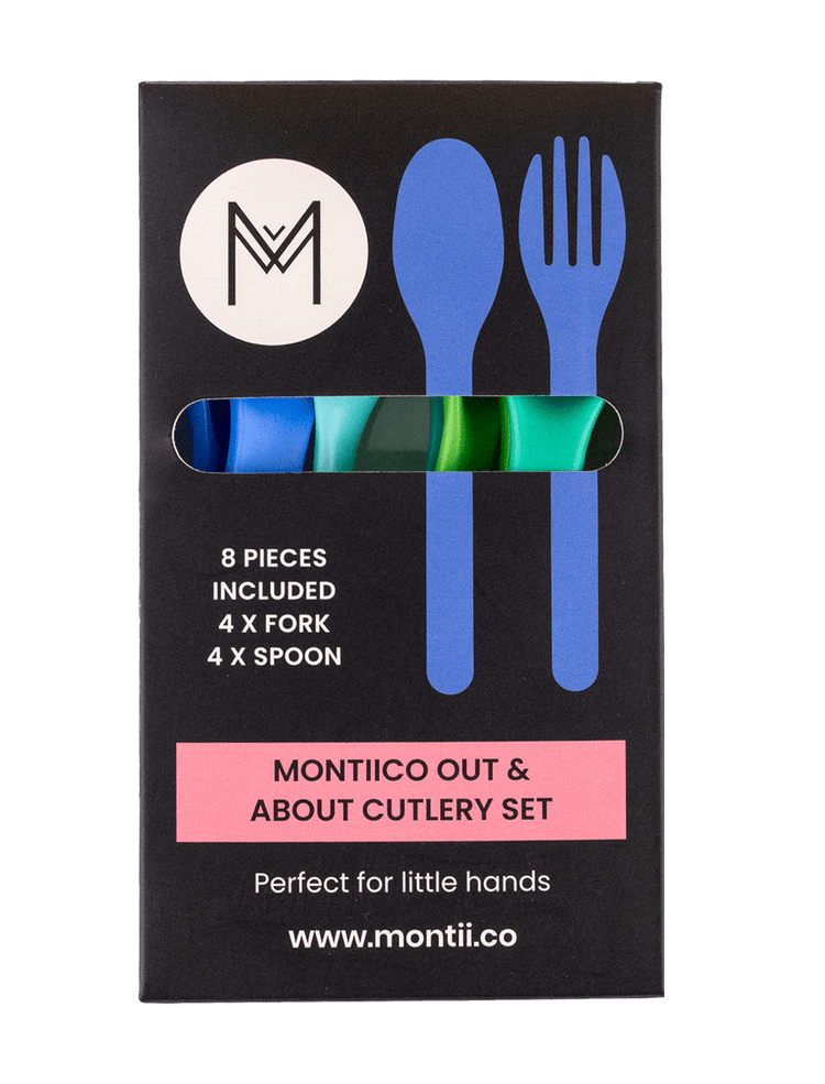 MONTIICO OUT & ABOUT CUTLERY SET Strawberry by MONTIICO - The Playful Collective