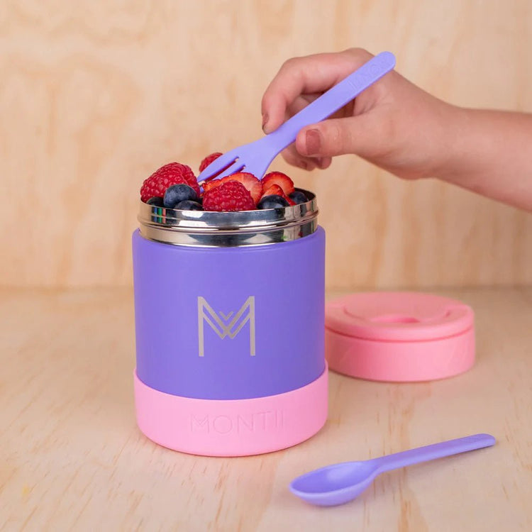 MONTIICO OUT & ABOUT CUTLERY SET Strawberry by MONTIICO - The Playful Collective