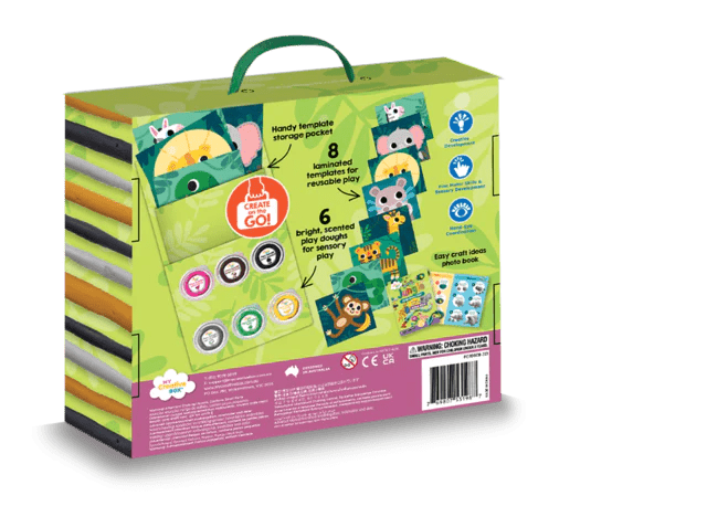MY CREATIVE BOX | FIRST CRAFTS JUNGLE DOUGH SENSORY CRAFT BOX by MY CREATIVE BOX - The Playful Collective