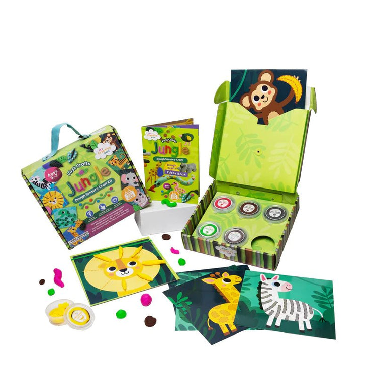 MY CREATIVE BOX | FIRST CRAFTS JUNGLE DOUGH SENSORY CRAFT BOX by MY CREATIVE BOX - The Playful Collective