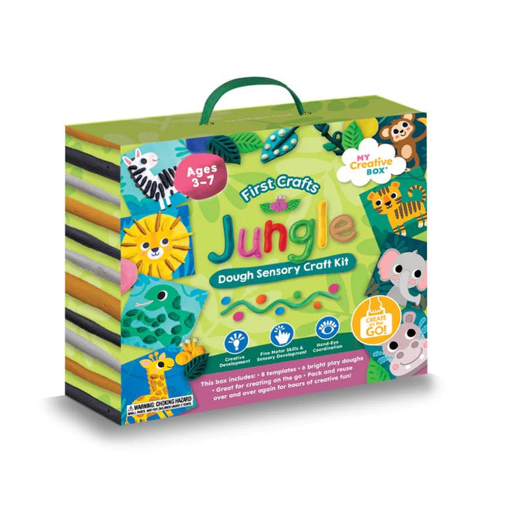 MY CREATIVE BOX | FIRST CRAFTS JUNGLE DOUGH SENSORY CRAFT BOX by MY CREATIVE BOX - The Playful Collective
