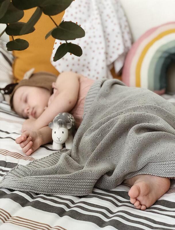 NATURAL RUBBER BABY RATTLE & BATH TOY - SHEEP by TIKIRI - The Playful Collective