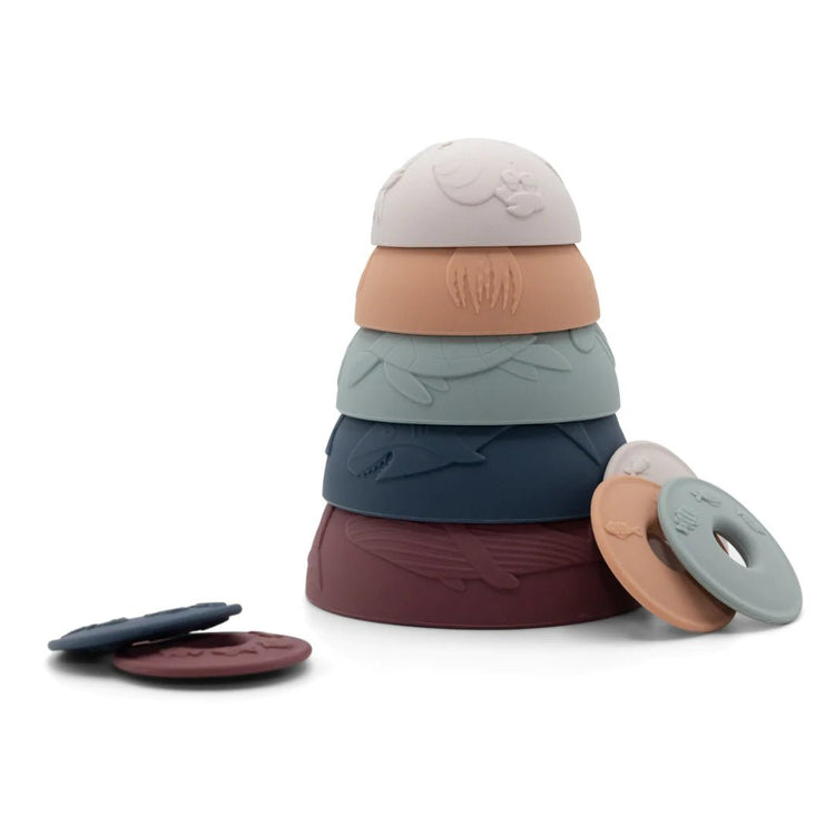 OCEAN STACKING CUPS Earth by JELLYSTONE DESIGNS - The Playful Collective