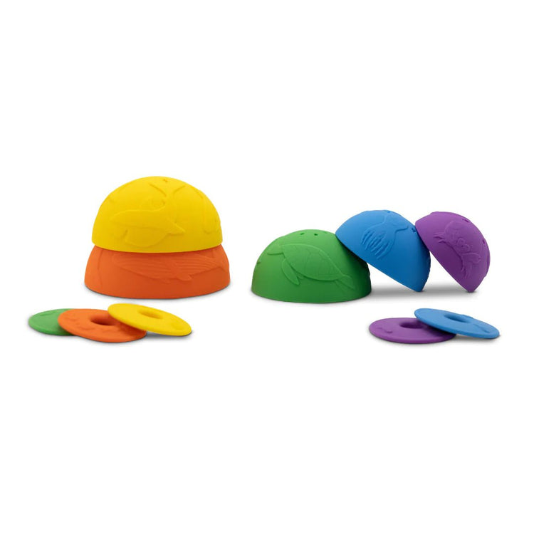 OCEAN STACKING CUPS Rainbow Bright by JELLYSTONE DESIGNS - The Playful Collective