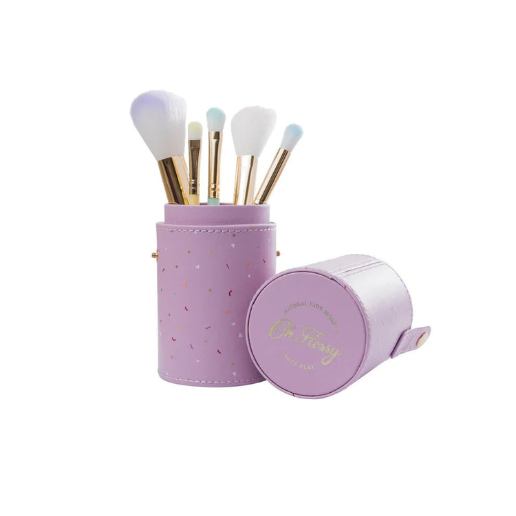 OH FLOSSY | 5-PIECE RAINBOW MAKEUP BRUSH SET by OH FLOSSY - The Playful Collective