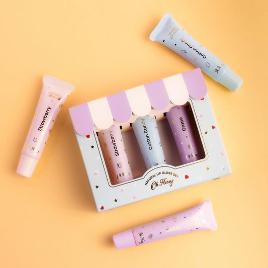 OH FLOSSY | NATURAL LIP GLOSS SET by OH FLOSSY - The Playful Collective