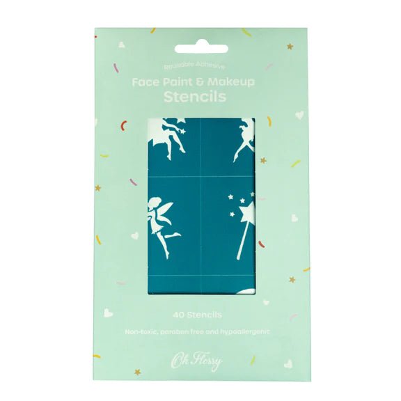 OH FLOSSY REUSABLE ADHESIVE FACE PAINT & MAKEUP STENCILS by OH FLOSSY - The Playful Collective
