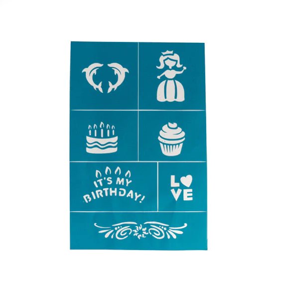 OH FLOSSY REUSABLE ADHESIVE FACE PAINT & MAKEUP STENCILS by OH FLOSSY - The Playful Collective