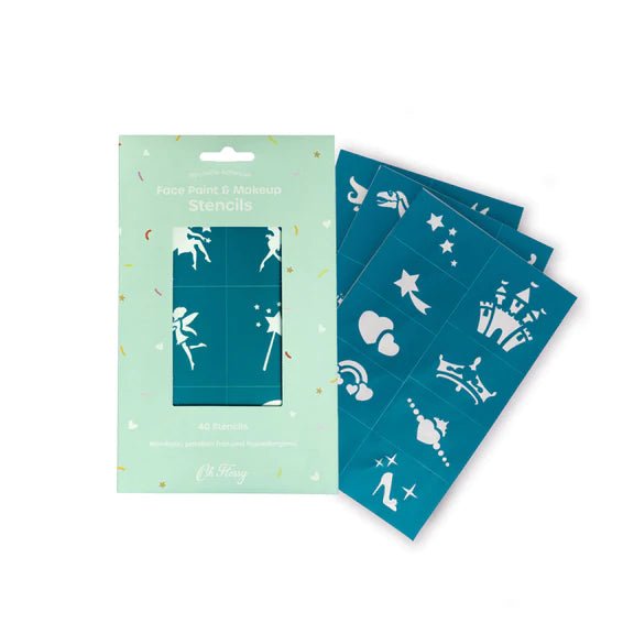 OH FLOSSY REUSABLE ADHESIVE FACE PAINT & MAKEUP STENCILS by OH FLOSSY - The Playful Collective