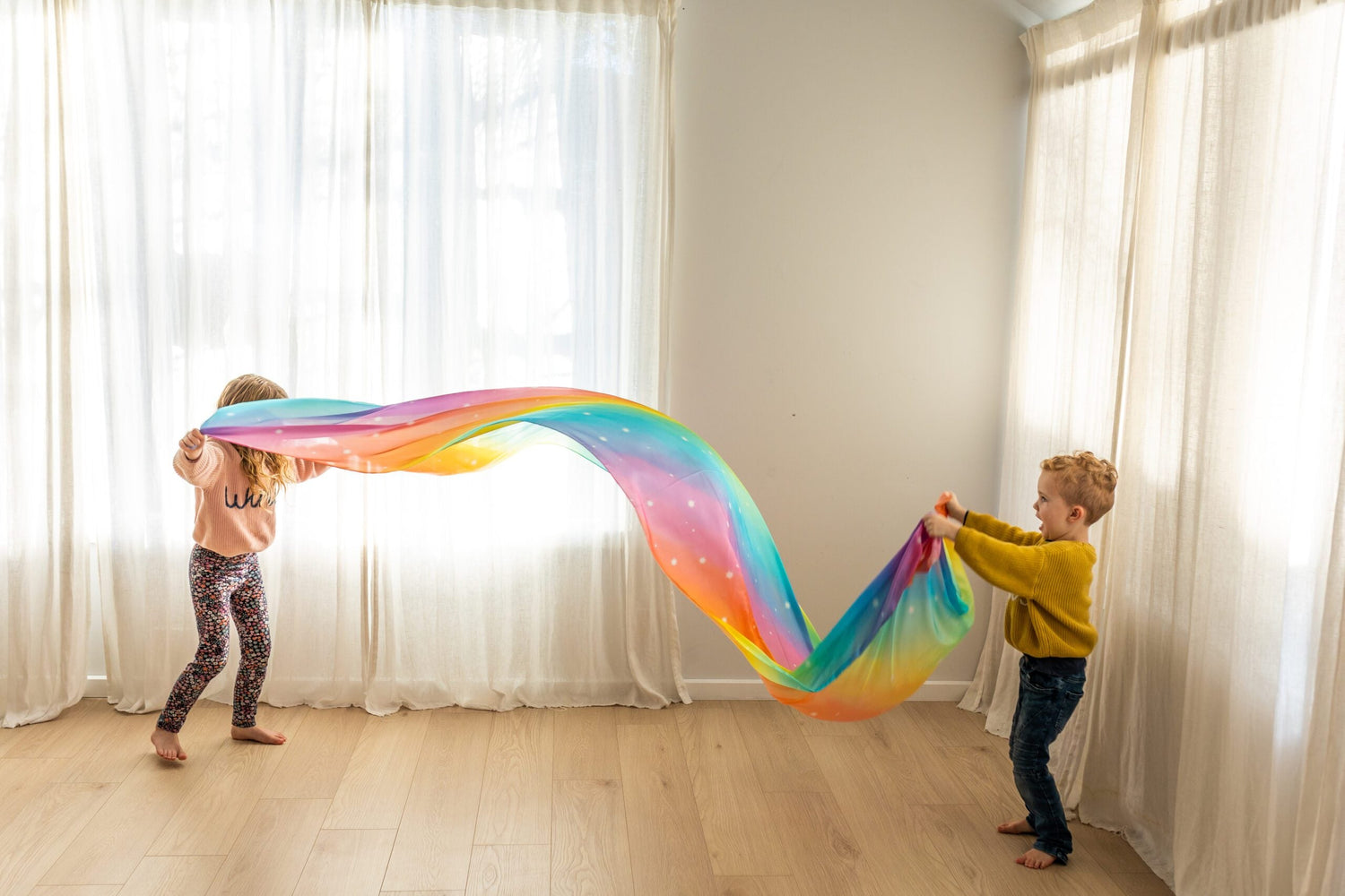PLAY SILKIES | GIANT PLAY SILK - RAINBOW by PLAY SILKIES - The Playful Collective