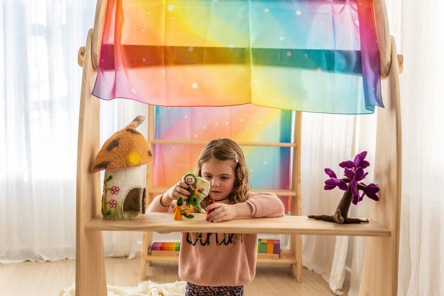 PLAY SILKIES | GIANT PLAY SILK - RAINBOW by PLAY SILKIES - The Playful Collective
