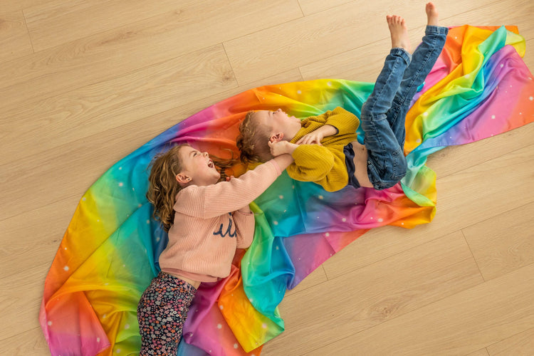 PLAY SILKIES | GIANT PLAY SILK - RAINBOW by PLAY SILKIES - The Playful Collective