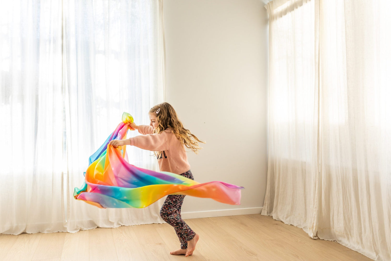 PLAY SILKIES | GIANT PLAY SILK - RAINBOW by PLAY SILKIES - The Playful Collective