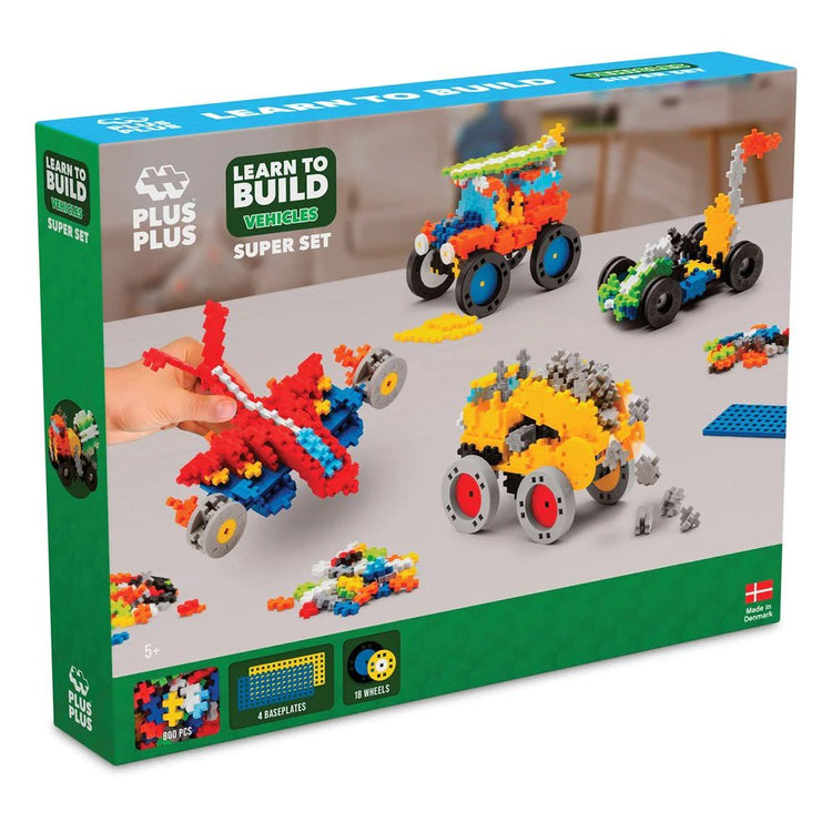 PLUS-PLUS | LEARN TO BUILD - VEHICLES SUPER SET 800PCS by PLUS-PLUS - The Playful Collective