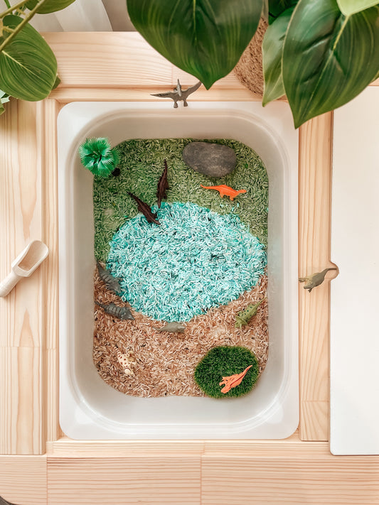 PREHISTORIC SMALL WORLD SENSORY KIT Include Container by THE PLAYFUL COLLECTIVE - The Playful Collective
