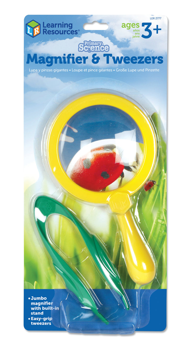 PRIMARY SCIENCE MAGNIFIER & TWEEZERS by LEARNING RESOURCES - The Playful Collective
